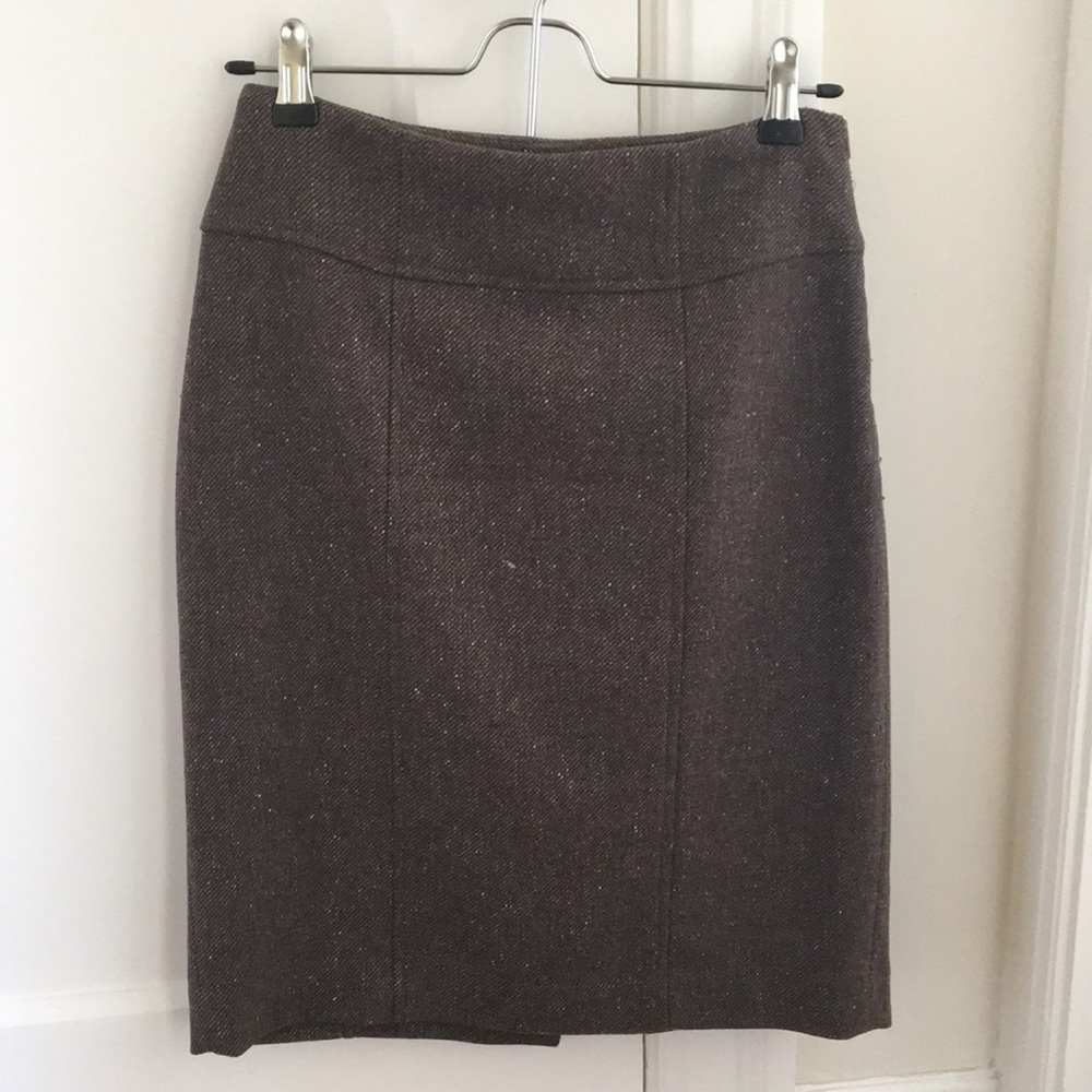Banana Republic wool tweed pencil skirt